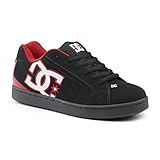DC SureGrip Mens Net SG Black/White/Red Slip Resistant Work Shoes