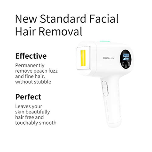 BoSidin Painless Permanent Hair Removal for Women & Men - Face, Chin, Lip, Bikini and Body Use