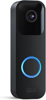 Blink Video Doorbell Black 1080p HD Two-Way Audio Battery Powered