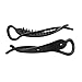 uxcell Plastic Twisted Women Lady Hair Banana Clip Clamp Claw Grip 2pcs Black