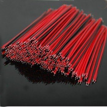 Happyskymall 20Pcs 10cm 2-pin 22 AWG Welding Wire Soldering Cable for Single Color LEDstrip Light Warm White Cool White SMD3528 5050 5630 Led Strip Light Red&Black