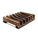 2 Pcs Bath Accessories Natural Wood Soap Holder - Rectangle Wooden Soap Dish