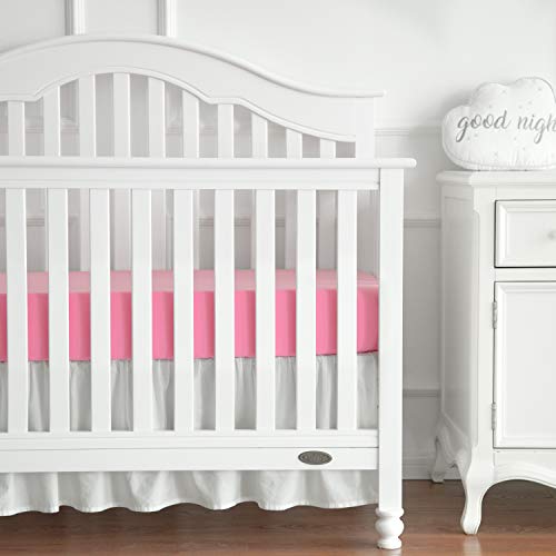 image for TILLYOU Silky Soft Microfiber Crib Sheet Set, Breathable Cozy Toddler 