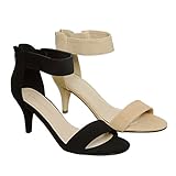 Low Heel Ankle Strap Sandals