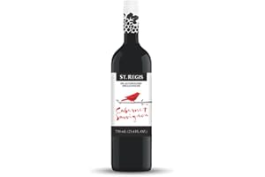 ST. REGIS Non-Alc Cabernet Sauvignon 25.4 Fl Oz (1 Pack) - Low Calorie and Sugar - Fruity & Spicy Rich Flavor from North of Spain Vineyards
