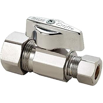 thumbnail image 2 of BrassCraft CS41BXC1 Straight Stop Valve – 1/2 X 3/8 Multi-Turn, Brushed Chrome 2 of 6