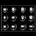 Binmer(TM)5mm Nail Art Sticker Tip Decal 3D Acrylic Glitter Rhinestones Manicure Studs Nail Tips DIY (F)