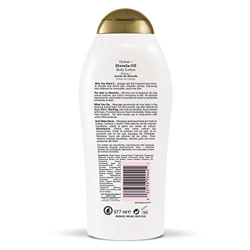 OGX Hydrate + Marula Oil Body Lotion, 19.5 Ounces - //coolthings.us