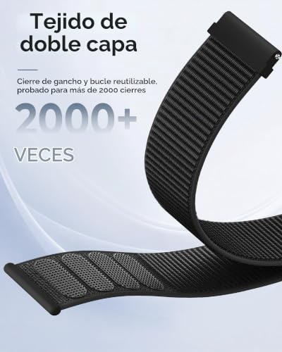 Higgs 22mm Nylon Strap Compatible with Xiaomi Redmi Watch 5 Active/5 Lite | 3 Pack Straps 22 mm, Breathable and Elastic with Velcro Adjustment, Soft, for Amazfit Gtr 4/3/3 Pro/Gtr 2e/Garmin Venu 2/3
