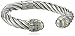 Amazon Collection Two-Tone 14k Yellow Gold-Plated and Sterling Silver Twisted Bangle Bracelet, 7
