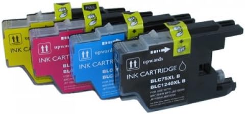 Brother LC-75 Compatible Cartridge Value Pack, 4 Colors, Brother MFC-J6510 DW / MFC-J6710 DW / MFC-J6910 DW Printers