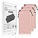 Pink Sunglasses Case Pouch Soft -3 Pack Eyeglasses Sleeve for Women Eyewear Storage Bag Microfiber