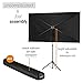 celexon 80inch Projector-Screen with Stand, Indoor Outdoor Portable Projection-Screen for Home Theater, 4K HD 16:9 Projection-Screen Wrinkle-Free Design