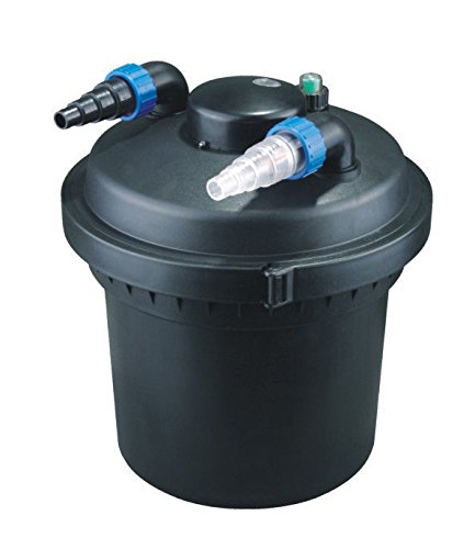 Aquaristikwelt24 CPF 280 Bio Teichfilter 8000l Druckteichfilter Druckfilter Bachlauf UVC Klärer Filter Teich Lampe Klar UV