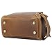 Polare Vintage Full Grain Leather Handmade Travel Toiletry Bag for Men - Dopp Kit - Shaving Kit with YKK Metal Zippers A-Brown