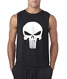 New Way 216 - Men's Sleeveless The Punisher Skull
