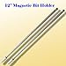 Pack of 2 12" Magnetic Bit Extension Holder Quick Change 1/4" Hex Shank for Power Drill primary