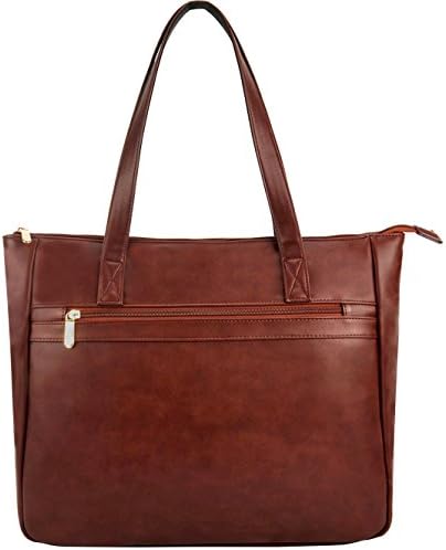 EDODAY Women Laptop Tote Bag Up to 15.6 Inch, Women Shoulder Laptop Bag Casual Tote Handbags Briefcase Black