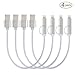 EReach [4 Pack, 2-in-1] 1ft Lightning and Micro USB Nylon Braided High Speed Charge and Sync Cable Cord for All Apple iPhone/iPad/iPod and Andriod USB Devices