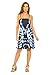 Riviera Sun 21612-NW-2X Strapless Tube Short Dress/Summer Dresses Navy/White