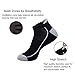 Shinno Mens Athletic Ankle Socks Low Cut Cushioned Mesh Breathable Sports Tab Socks（6 Pack）