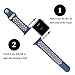 Apple Watch Sport Band, Fantete Soft Silicone Replacement Band for Apple Watch Series 2,Series 1,Sport,Edition ,38mm,S/M(Midnight Blue/Lightpink)