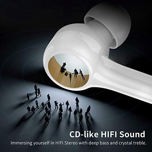 Écouteurs Bluetooth Sans Fil,ecouteur bluetooth 5.0 Contrôle Tactile ecouteurs sans fil avec Étui Chargement et Microphones HD Réduction du Bruit CVC8.0 Casque Bluetooth Sport pour Smartphone iPhone