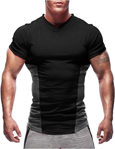 Coofandy men s athletic shirt gym workout tee short sle…