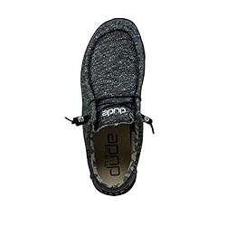Hey Dude Men's Wally B Stretch Black Melange Size 8