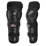 RIDBIKER 1 Pair of Motorcycle Knee Protector,Movable Knee Shin Guard PadsAdjustable Knee Cap Pads Protector Armor for Motorcycle Cycling Racing,Black