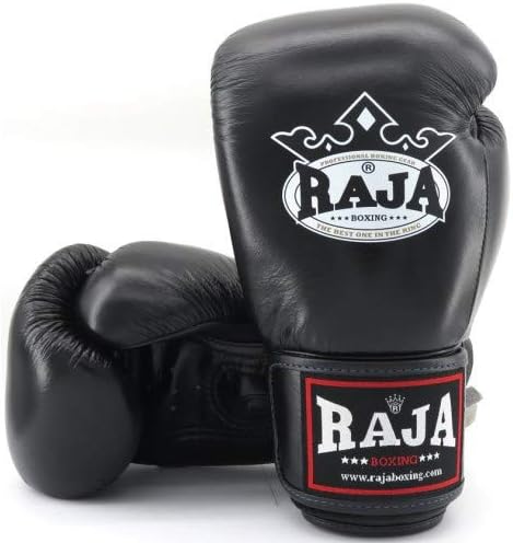 Raja Boxing Gloves RBGV-1 Leather MMA UFC Muay Thai Kick Boxing K1 Karate Martial Arts Combat Training Punching Gloves