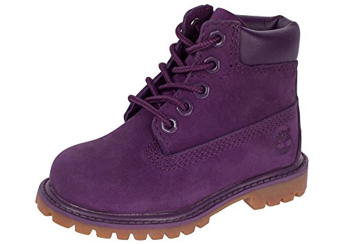 Timberland Kids Girl's 6" Classic Boot  Purple Nubuck Boot 5