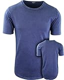 Vintage Denim Elong Round Hemline Crew Neck Drop Tail Shirt XL