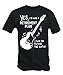 6TN My Guitar is My Retirement Plan T Shirt (Black,XL)