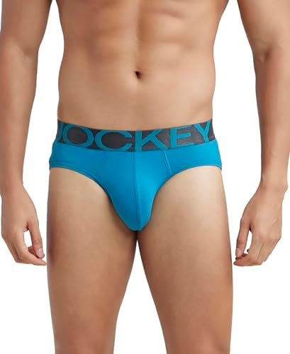 Jockey Mens Modern Brief Underwear, Color: Blue, Size: XL price in