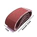 3-Inch x 21-Inch Belt Sander Paper,40 Grit Aluminum Oxide Sanding Belt,12 Pack (3x21in, 40 Grit)