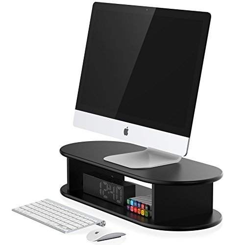 FITUEYES Wooden Computer Monitor Stand TV Shelf Risers 5.1