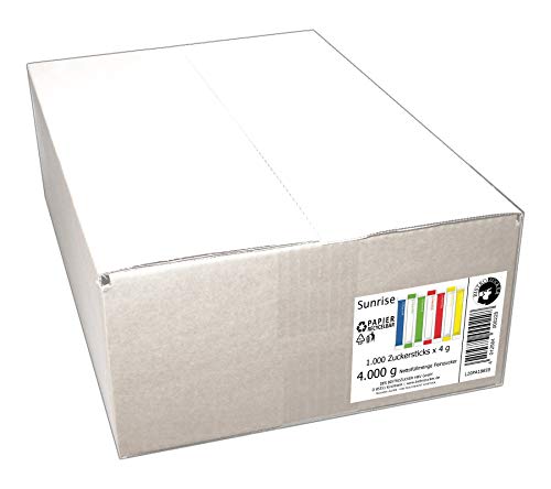 Zuckersticks Golden Sunrise 1000 x 4g | edles goldenes Design | einzeln elegant verpackt | Nachhaltige Verpackung | Natürlich nachhaltiger Markenzucker aus deutschem Zuckerrübenanbau – Bild 3