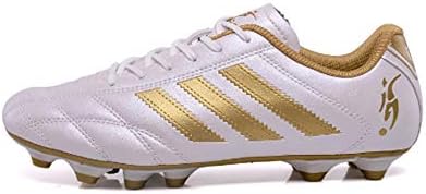 Breathable Football Boots with Cleat for Men's Women's High-Top Soccer Shoes Unisex Boys/Girls