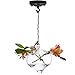 Fuloon Retro Vintage Iron Ceiling Rose Hook Plate Holder Pendant Lamp Roof Sucking Disk Chassis Light Fitting Accessory DIY (Black)