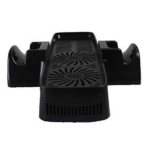 ElementDigital Console Cooling Fan, 3-in-1 Console Controller Stand Cooler Station with USB Charging Cable for Microsoft Xbox 360 Slim