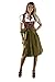 Dirndl Womens 3-Piece Dirndl with Floral Embroidery