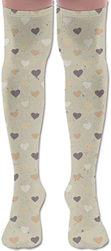NEW Suya Love Heart Spring Women Knee Warm Leggings Socks - Men's Sports Socks