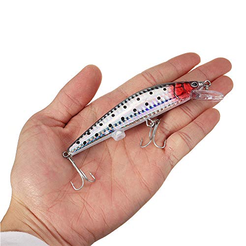 Gwfish Leurre Usb Led Vibrant Rechargeable, Appâts De Pêche Twitching Swimbait Rechargement Douce Vacillante Mini…