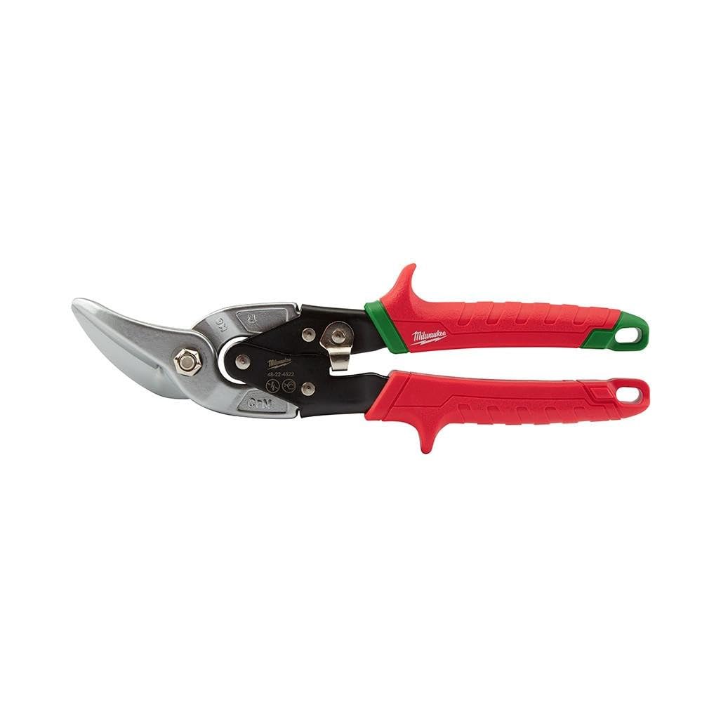 Milwaukee Snips Curved for Continuous Cuts, Red