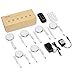 Albrillo Under Cabinet LED Lighting with Remote Control, Dimmable Under Counter Lighting for Kitchen Closet Cupboard Shelf Puck Lights, Natural White 4000K