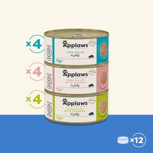 Seleção Natural de Peixe para Comida Húmida para Gato em Gelatina (Embalagem de 12 latas de 70g)