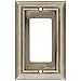 Brainerd 64176 Architectural Collection Single Decorator Wall Plate, Satin Nickel
