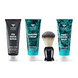 Shaving Essentials Value Kit - Cream, Scrub, Balm, Brush by Bombay Shaving Company