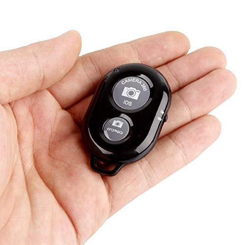 Potelin Bluetooth 3.1 iOS Android Smartphone Tablet PC Camera Shutter Remote Control Control Black